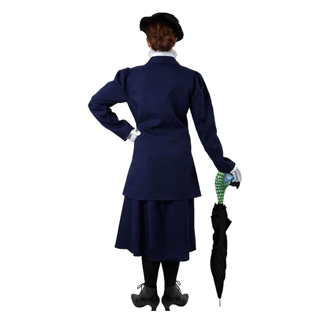 Magical Nanny Adult Costume w/ Parrot Head Umbrella Cover