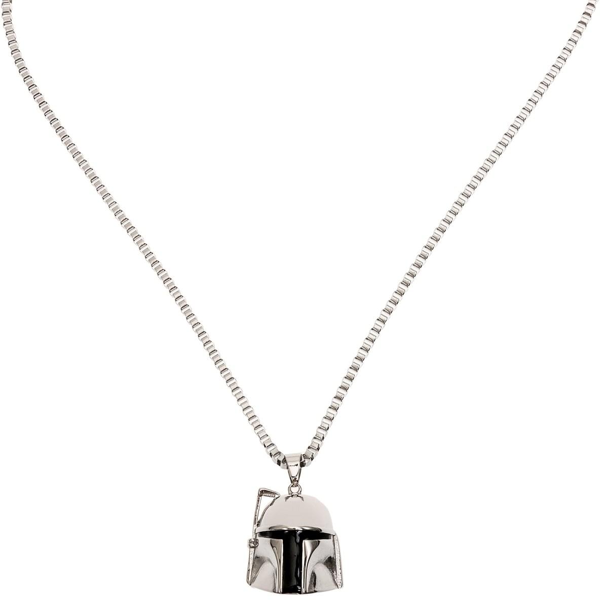 Star Wars Boba Fett 3D Silver Charm Necklace