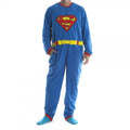 DC Comics Superman Fleece Jumpsuit Footie Pajama w/ Cape