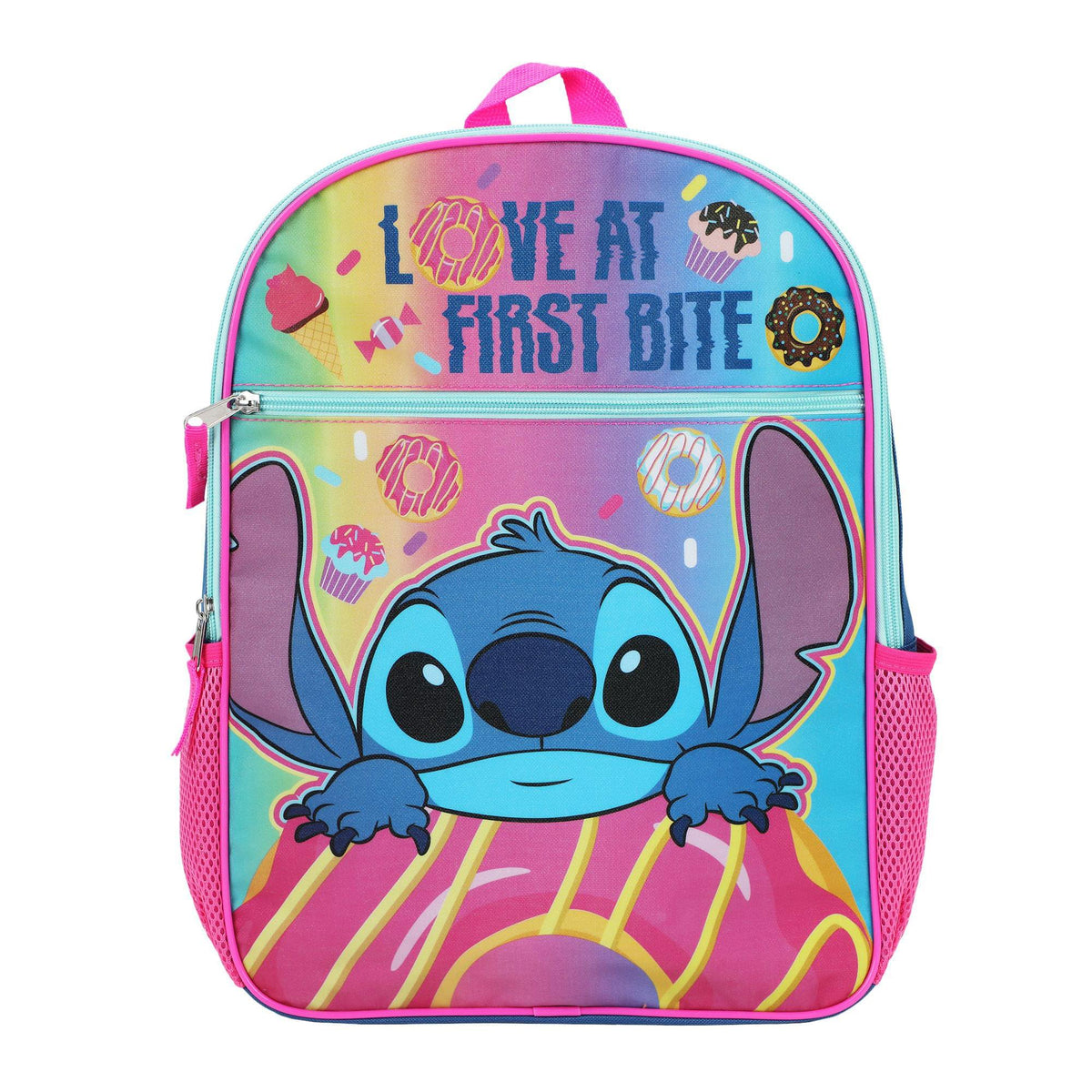 Disney Stitch Love At First Bite 16 Inch Backpack