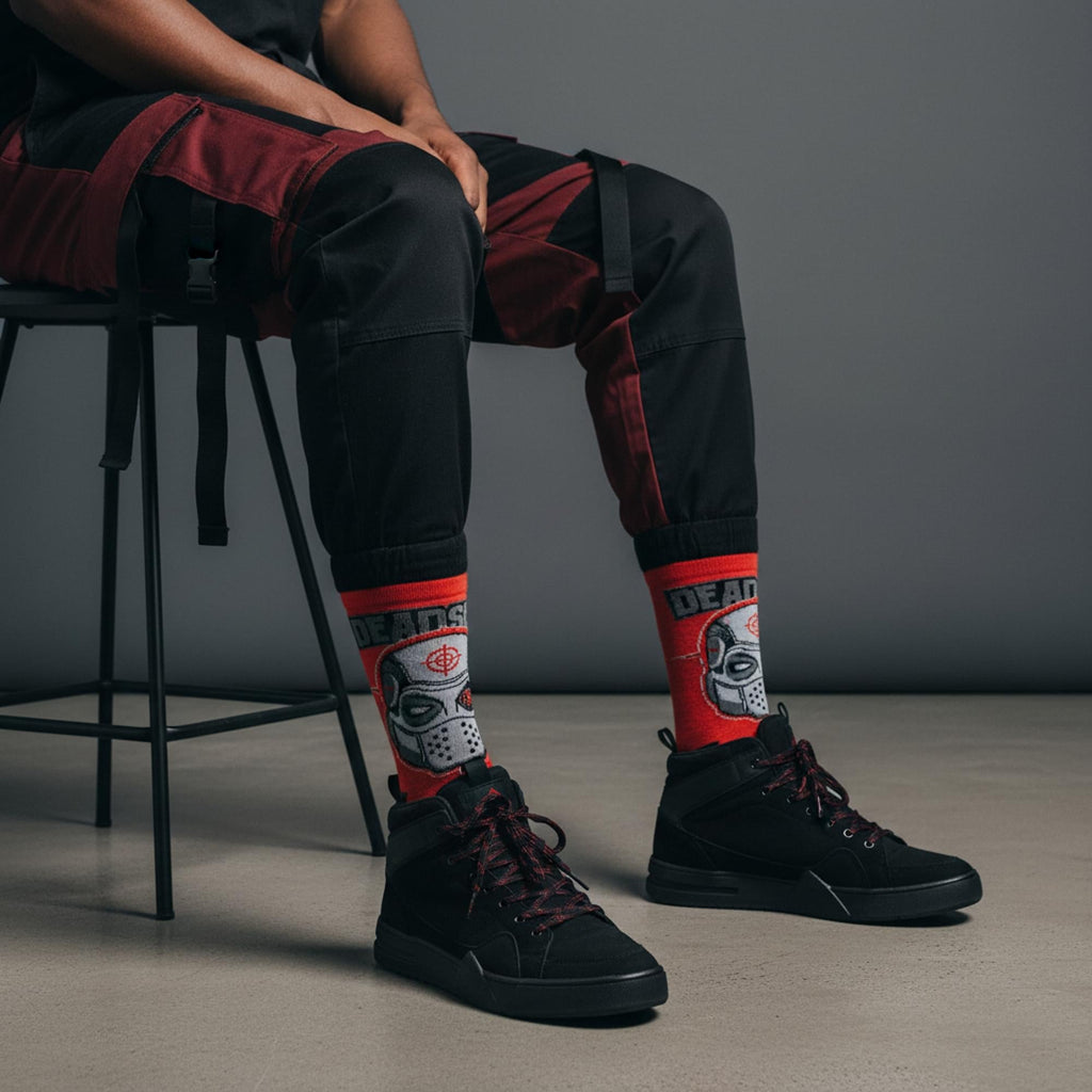 Suicide Squad Deadshot Men's Crew Socks