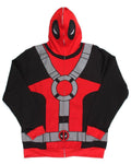 Marvel Deadpool Men's Full Zip Mask Hoodie