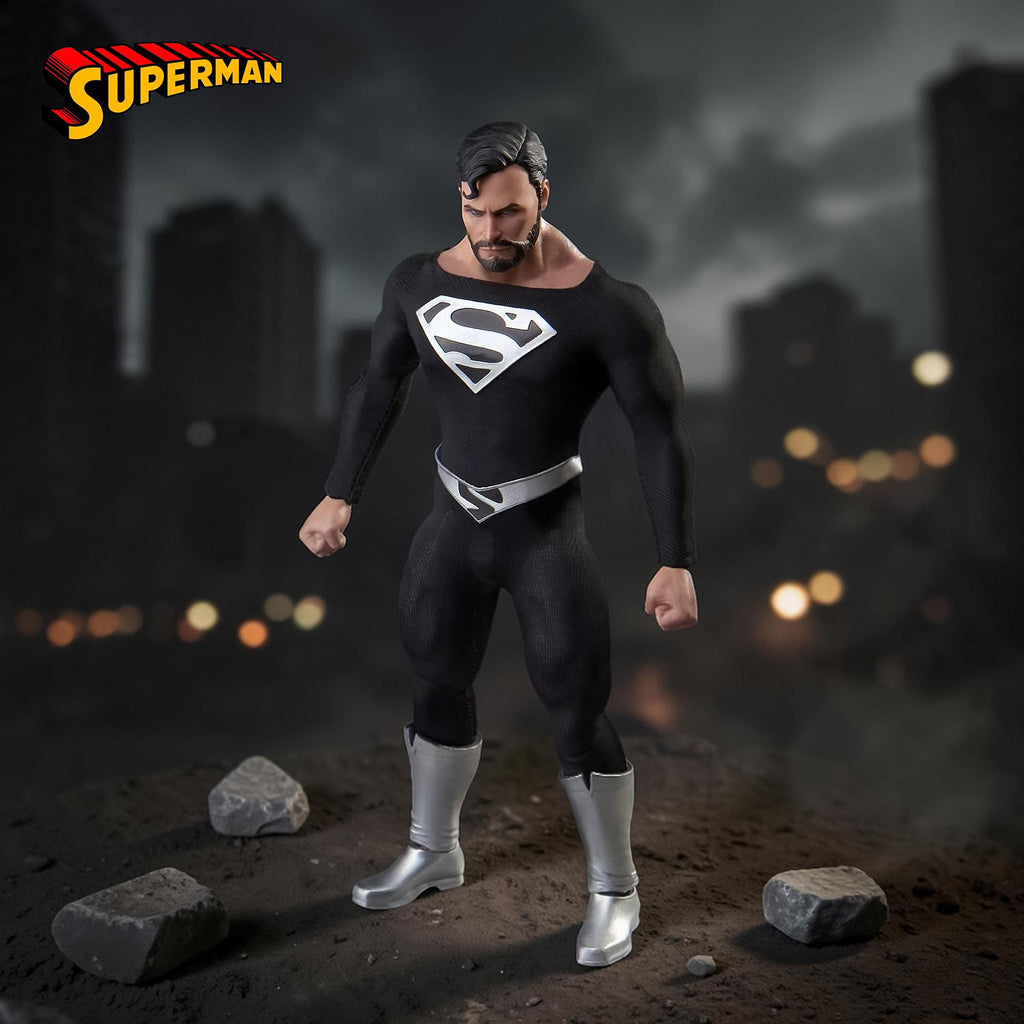 DC Comics Dynamic 8ction Heroes | DAH-45SP Superman (Black Suit Ver.)