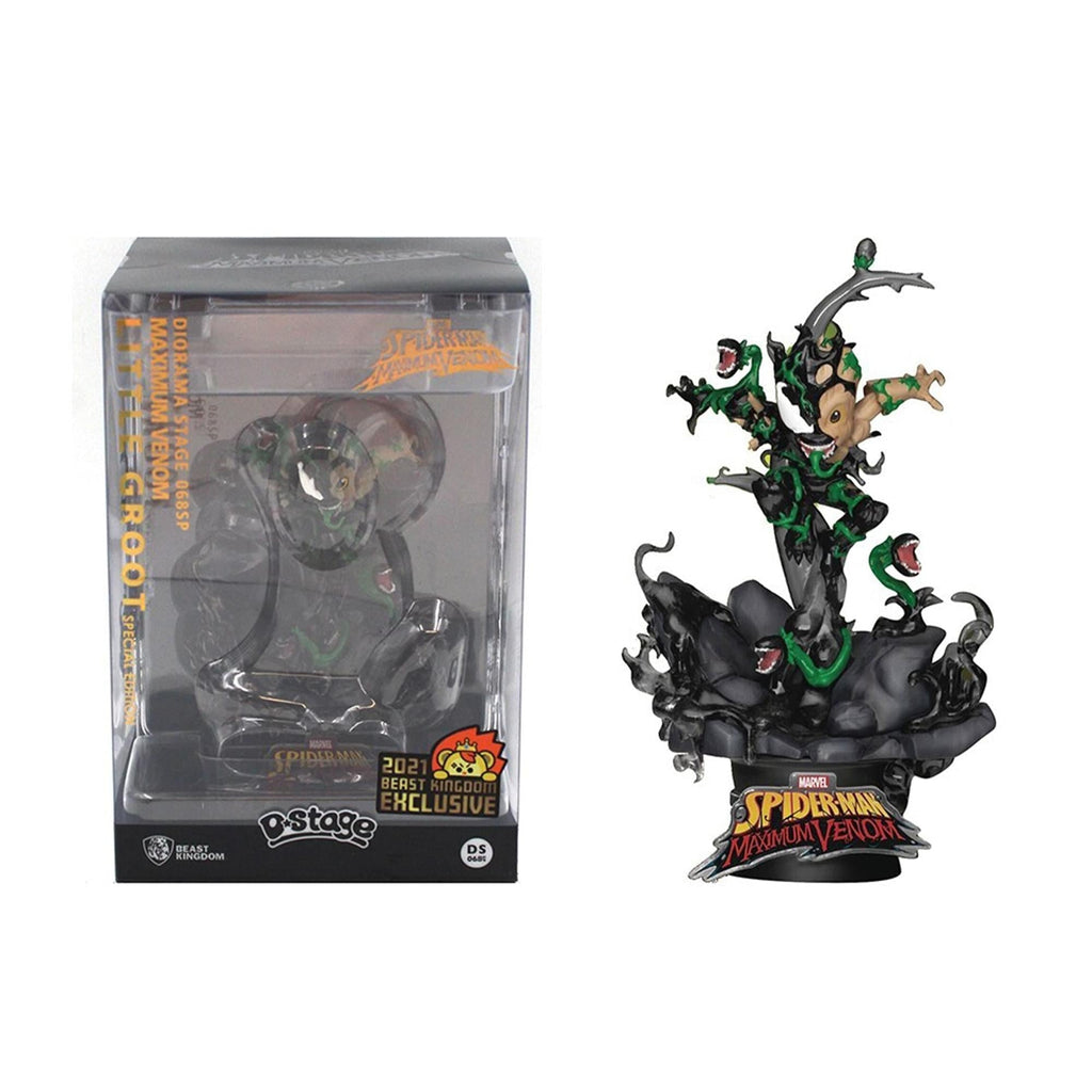 Marvel Spider-Man Maximum Venom Little Groot Diorama
