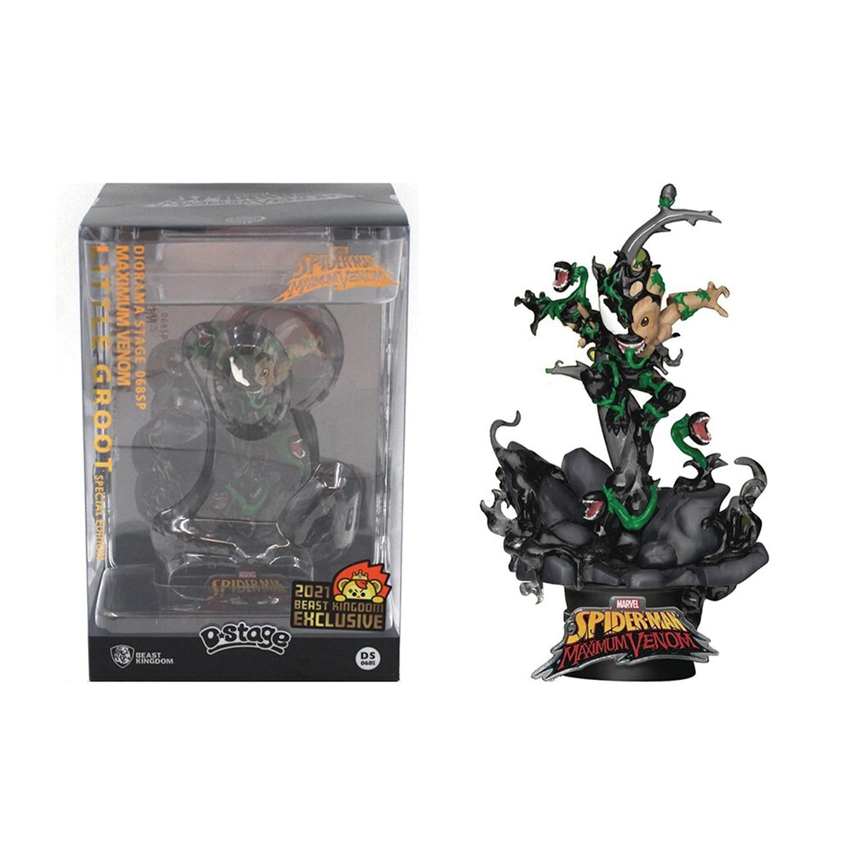 Marvel Spider-Man Maximum Venom Little Groot Diorama