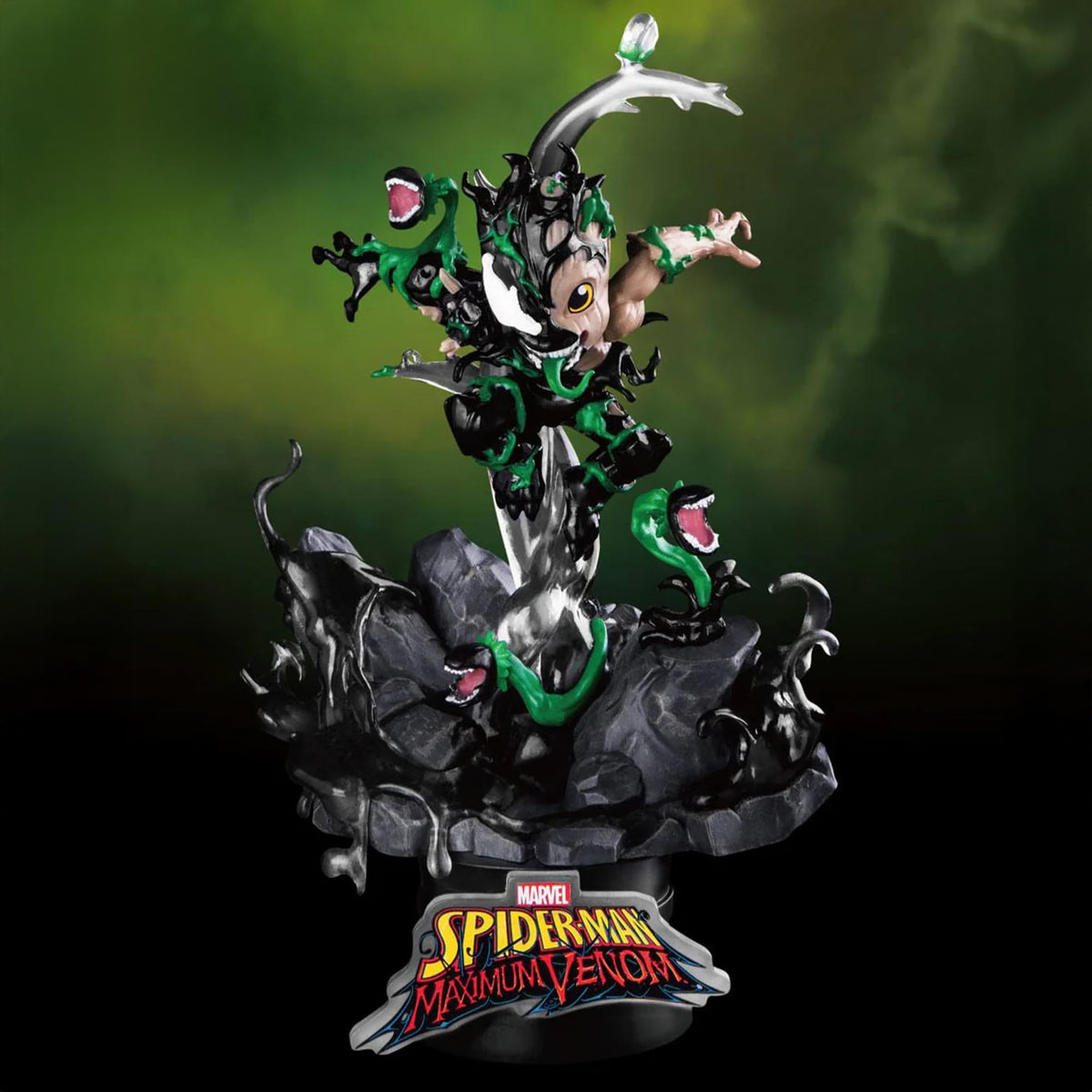 Marvel Spider-Man Maximum Venom Little Groot Diorama