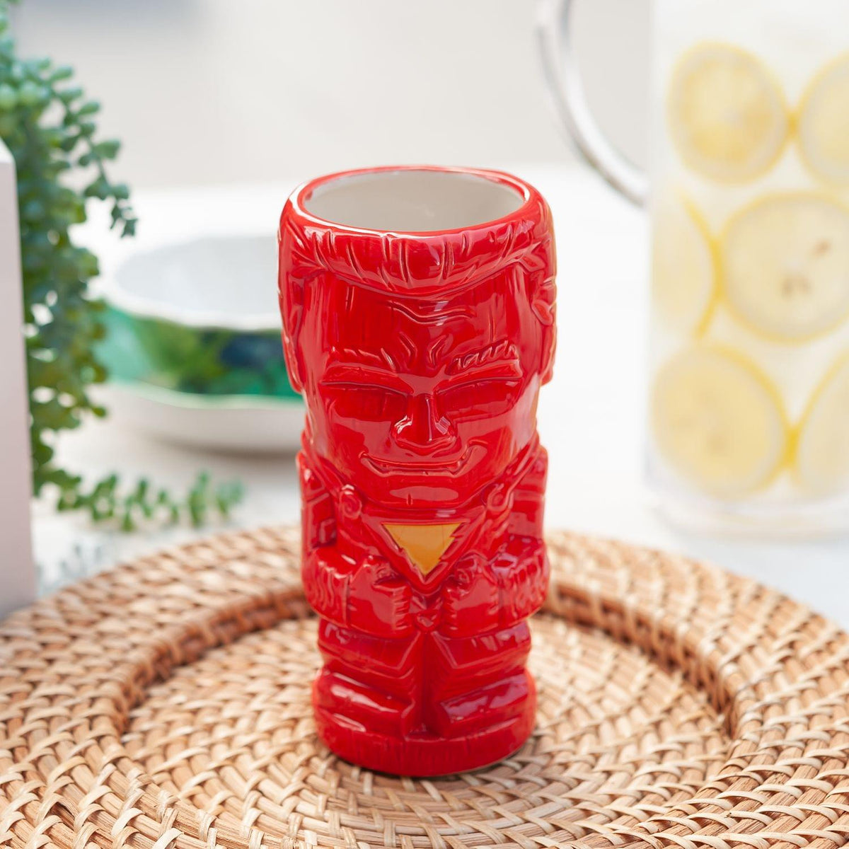 Geeki Tikis DC Comics Shazam Tiki Mug | Ceramic Tiki Style Cup | Holds 19 Ounces