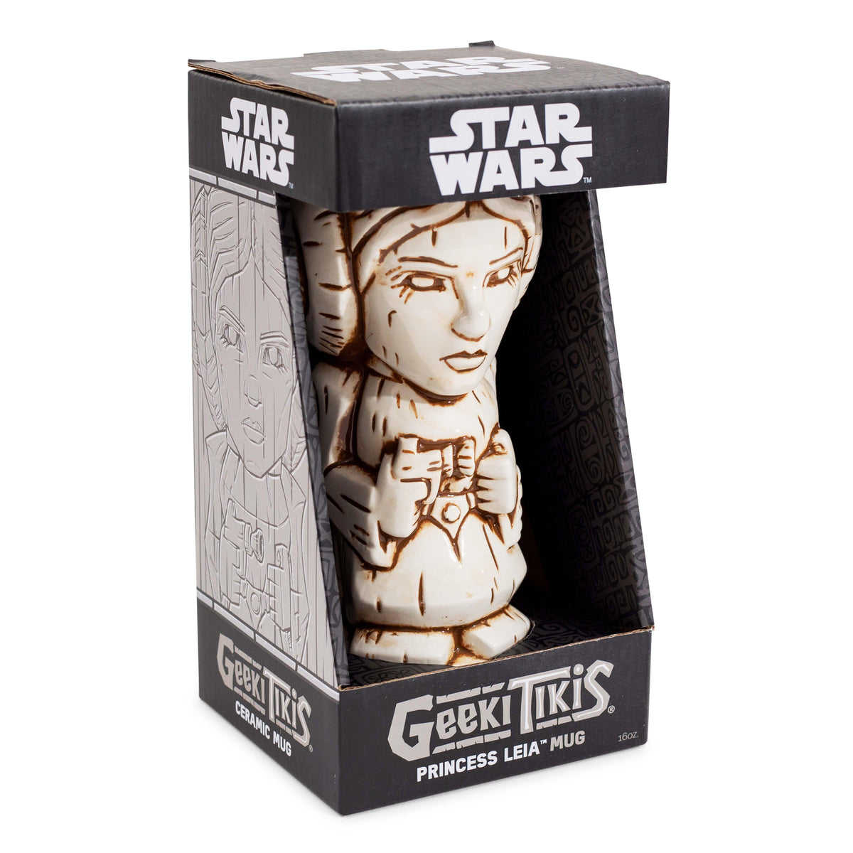 Geeki Tikis Star Wars Princess Leia Ceramic Mug | Holds 16 Ounces