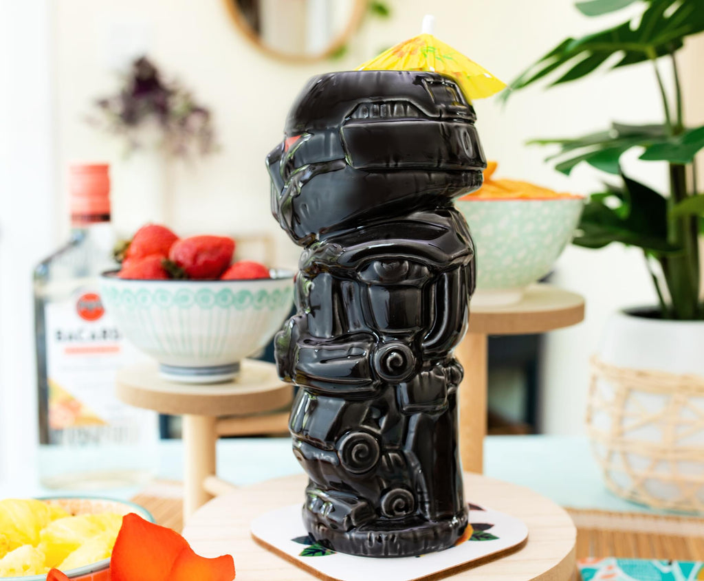 Geeki Tikis Star Wars: The Mandalorian Dark Trooper Ceramic Mug | Holds 18 Ounce