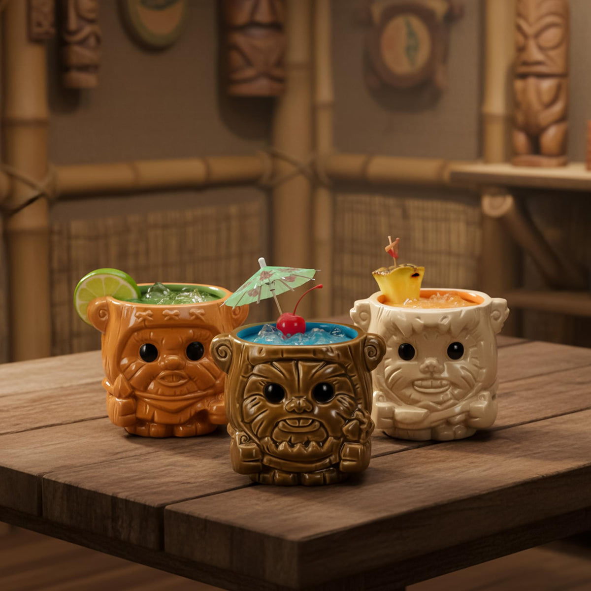 Geeki Tikis Star Wars Ewoks 6 Ounce Ceramic Mini Mug 3-Pack