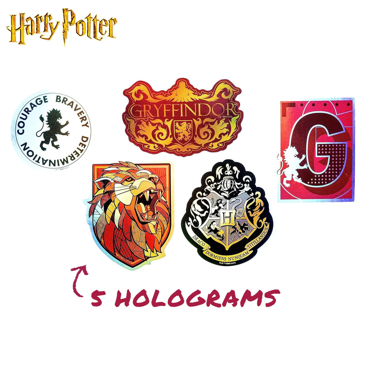 Harry Potter House Gryffindor Vinyl Decal 50-Pack