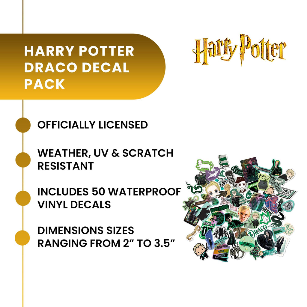 Harry Potter Draco Malfoy Vinyl Decal 50-Pack