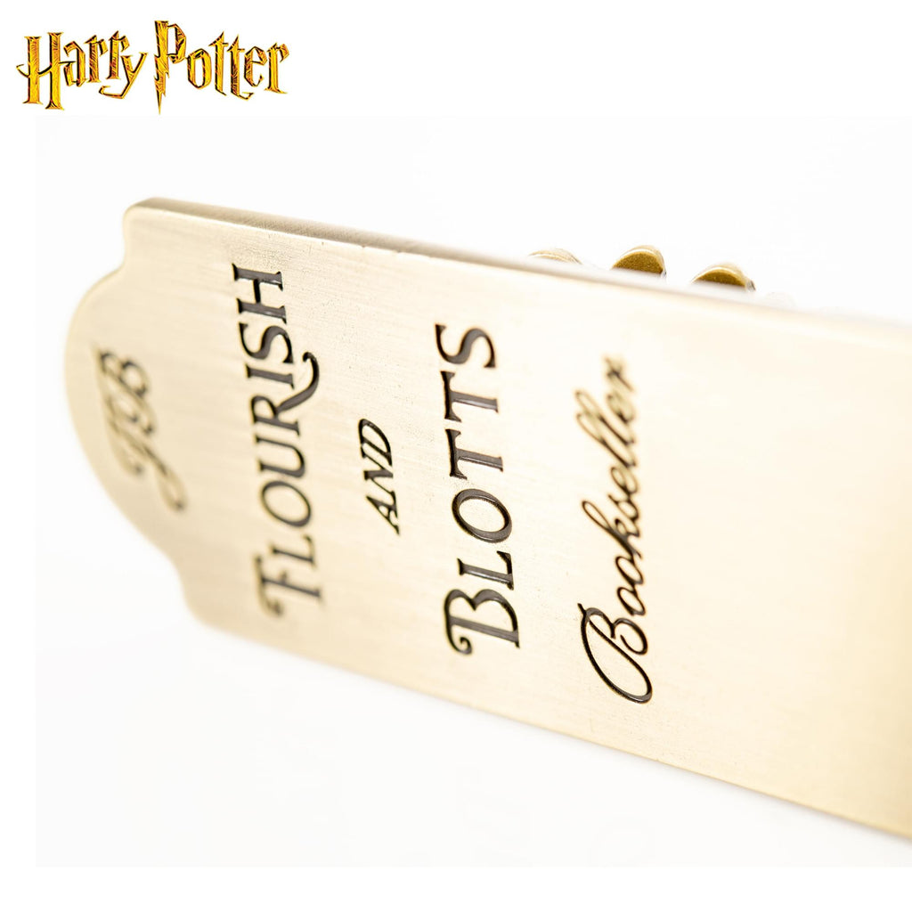 Harry Potter Flourish & Blotts Metal Hand Book Clip
