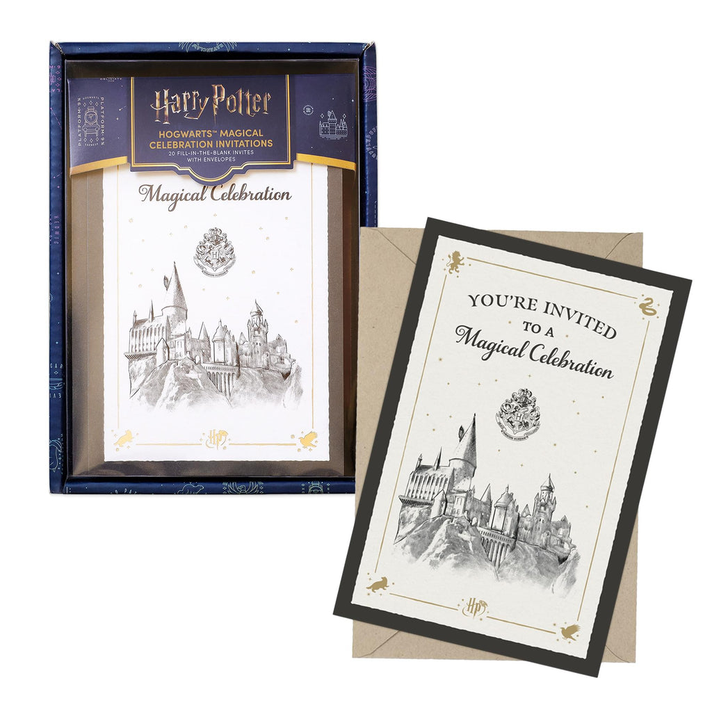 Harry Potter Hogwarts Castle Magical Celebration Invitation & Envelope Box Set