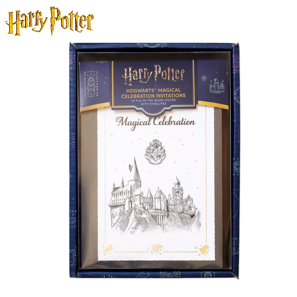 Harry Potter Hogwarts Castle Magical Celebration Invitation & Envelope Box Set