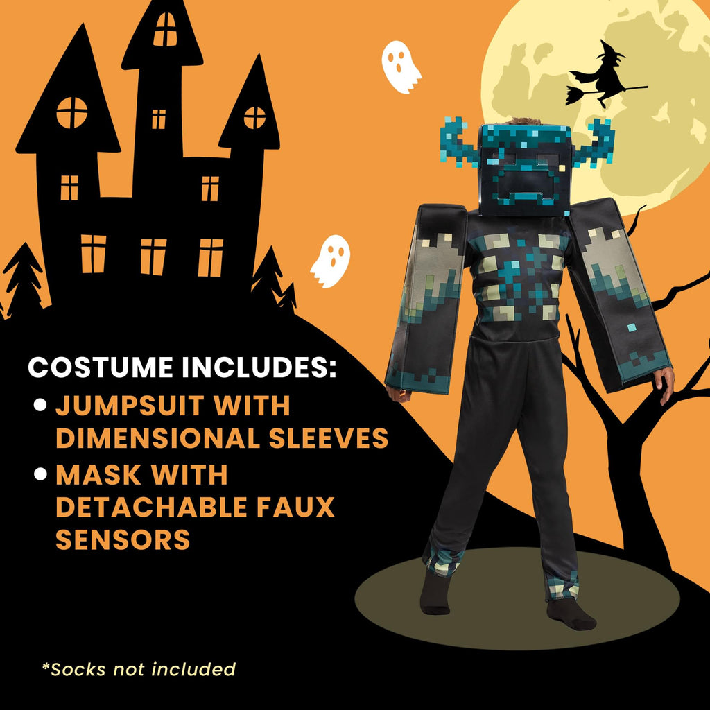 Minecraft Warden Deluxe Boys Costume