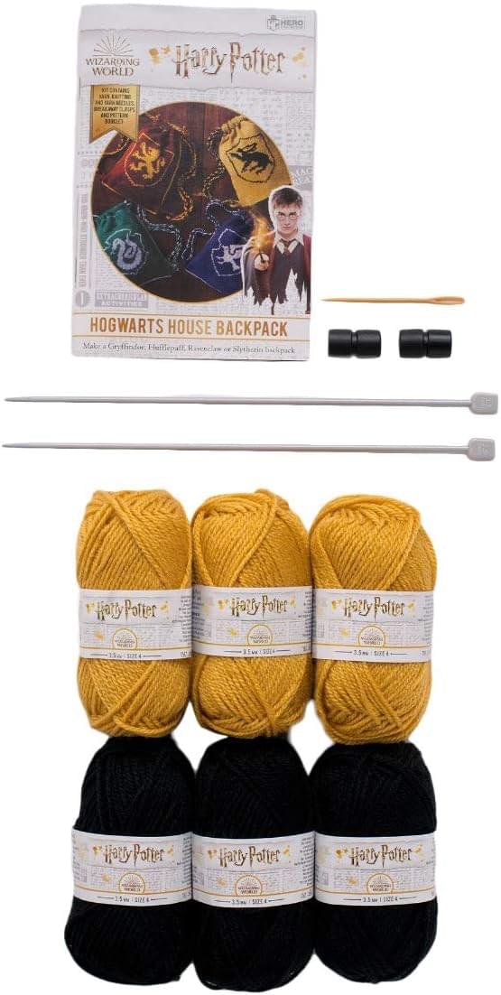 Eaglemoss Harry Potter Knit Craft Set Kit Bags Hufflepuff