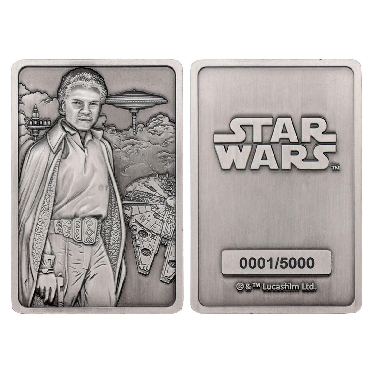 Star Wars Lando Calrissian Limited Edition Embossed Metal Ingot