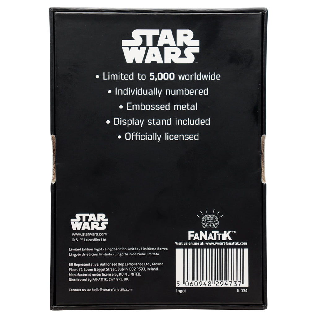 Star Wars Lando Calrissian Limited Edition Embossed Metal Ingot