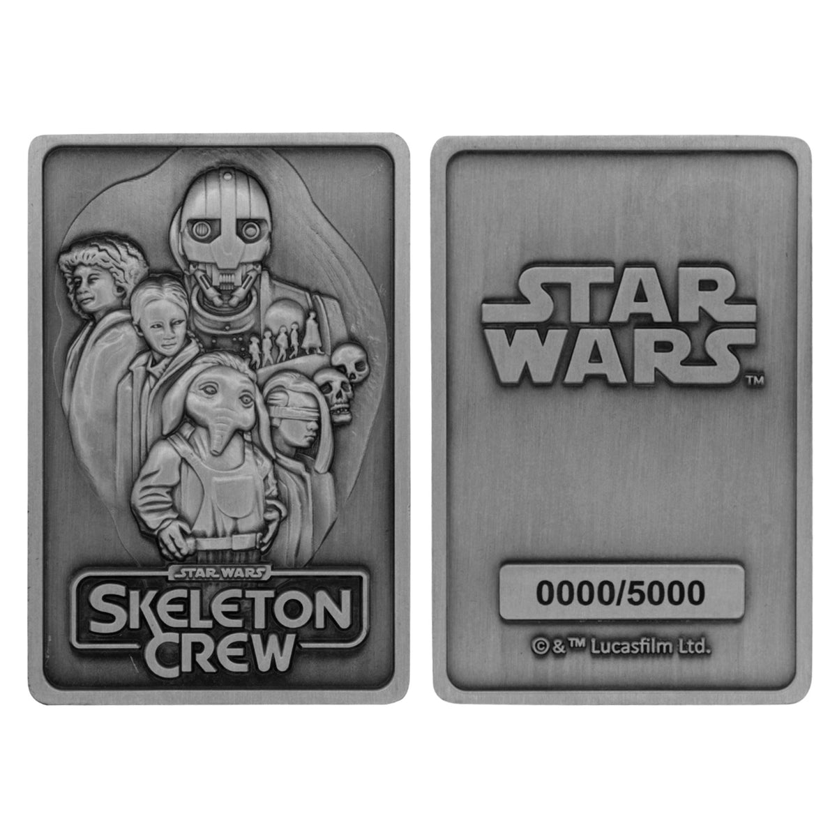 Star Wars: Skeleton Crew Limited Edition Embossed Double-Sided Metal Ingot