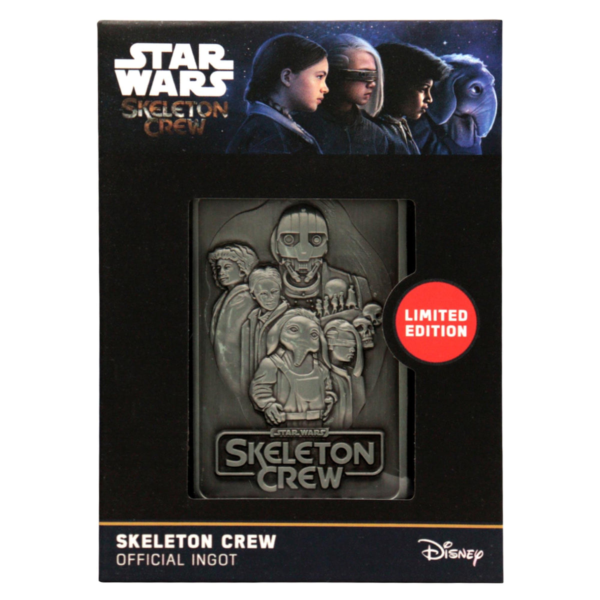 Star Wars: Skeleton Crew Limited Edition Embossed Double-Sided Metal Ingot