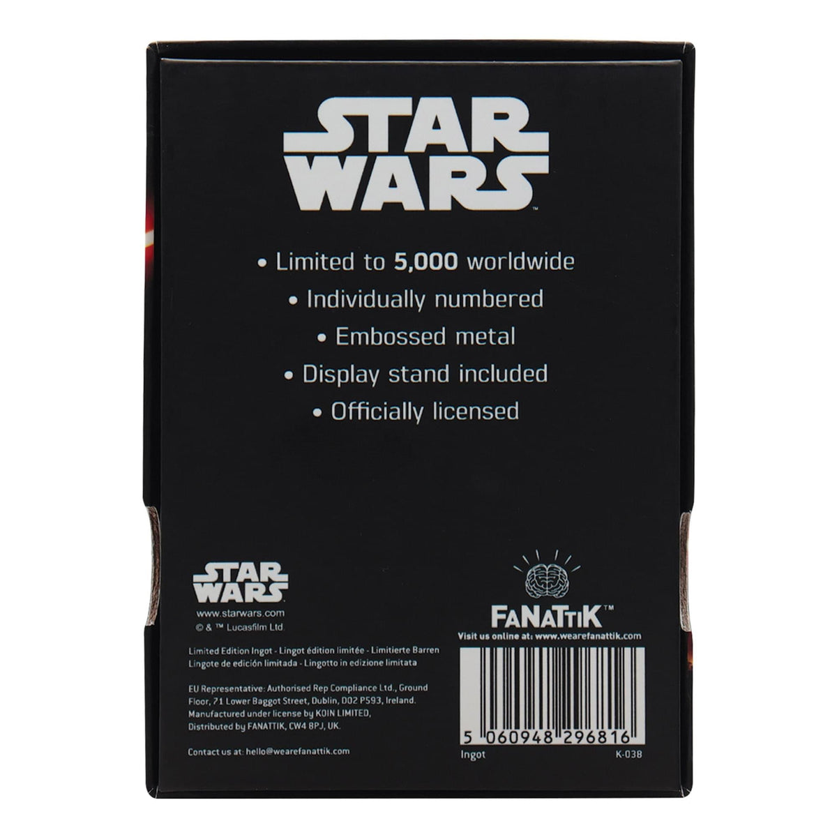 Star Wars: The Empire Strikes Back Luke and Vader Limited Edition Metal Ingot