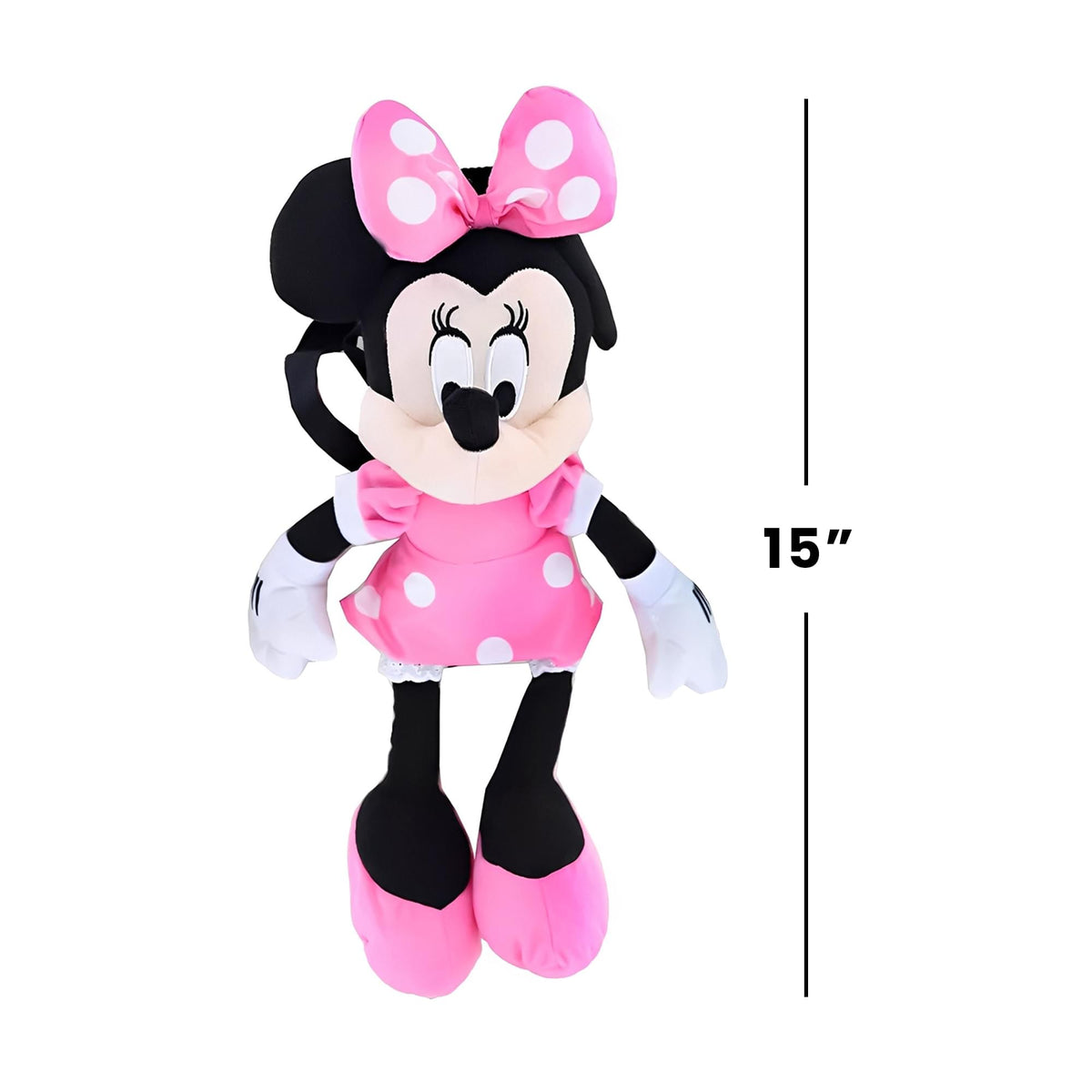 Disney Minnie Mouse 15 Inch Plush Backpack