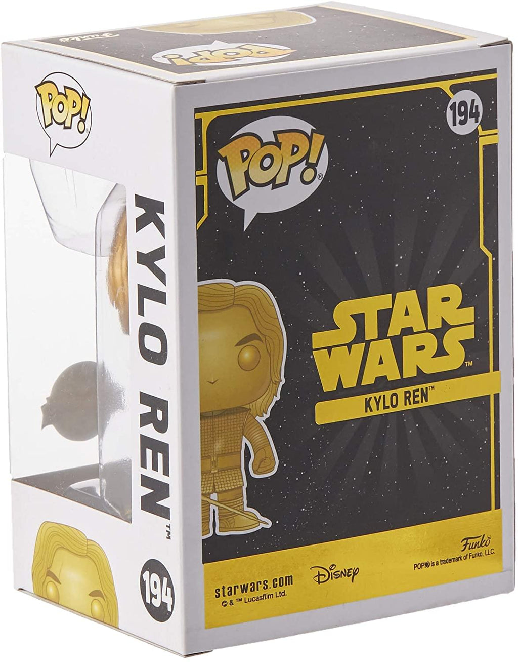 Star Wars Funko POP Vinyl Figure | Kylo Ren Gold Metallic