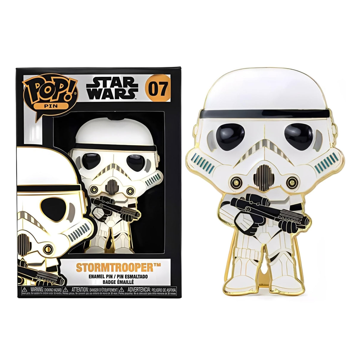 Star Wars Funko POP Pin Large Enamel Pin | Stormtrooper