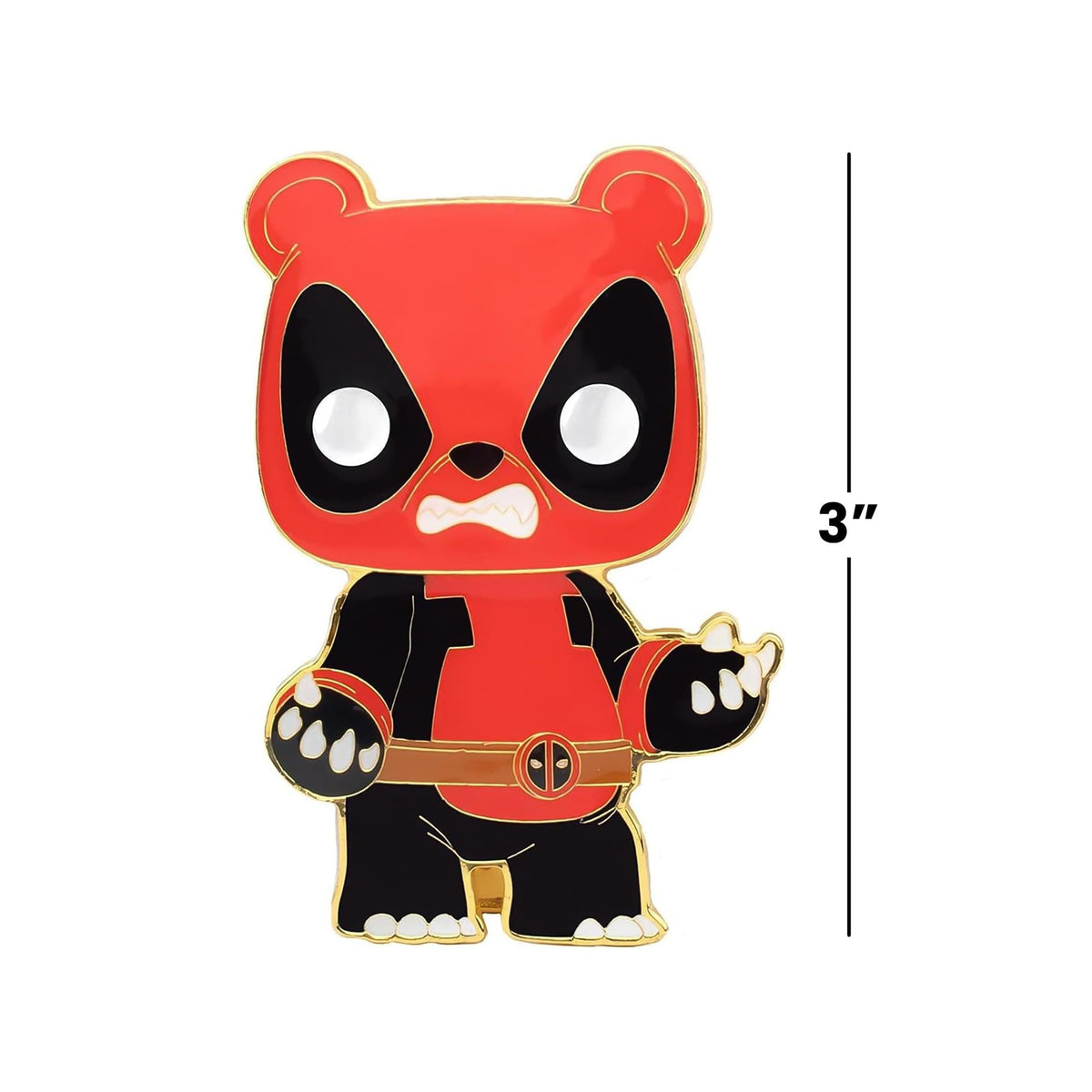 Marvel 3 Inch Funko POP Pin | Panda Deadpool