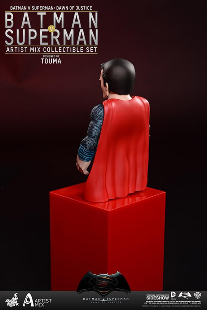 Hot Toys Dawn of Justice Batman & Superman Artist Mix Bobble Head Set