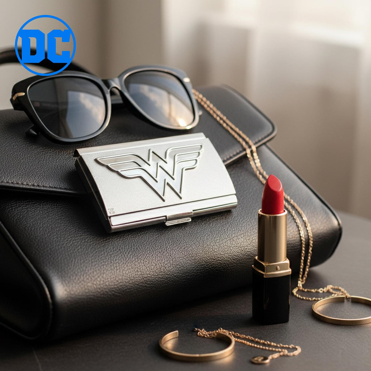 Wonder Woman Logo Metal Card Case