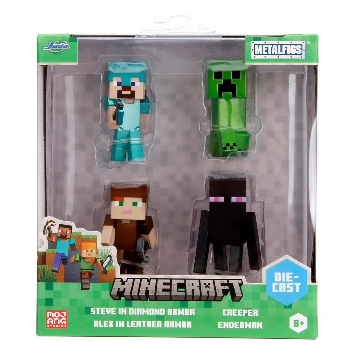 Minecraft 2.5 Inch MetalFigs 4-Pack