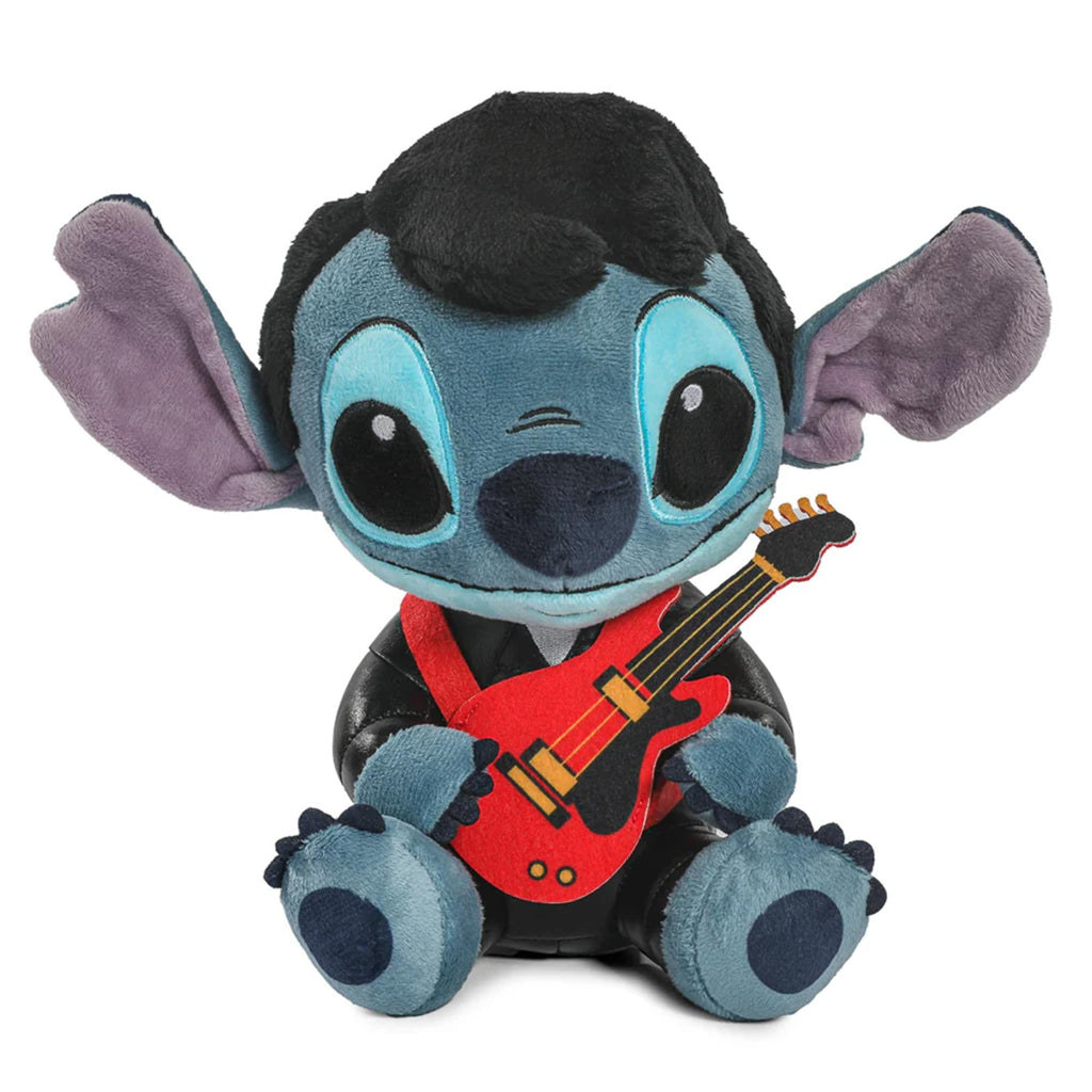 Disney Lilo & Stitch 9 Inch Elvis Stitch Plush | Black Leather
