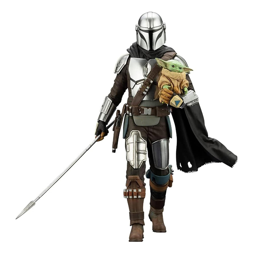 Star Wars Mandalorian & Grogu with Beskar Staff ARTFX Statue