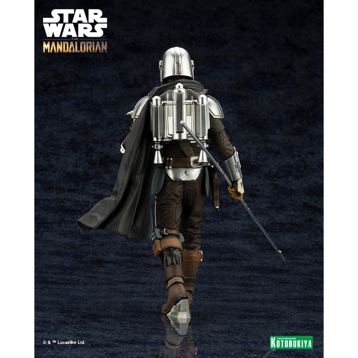 Star Wars Mandalorian & Grogu with Beskar Staff ARTFX Statue
