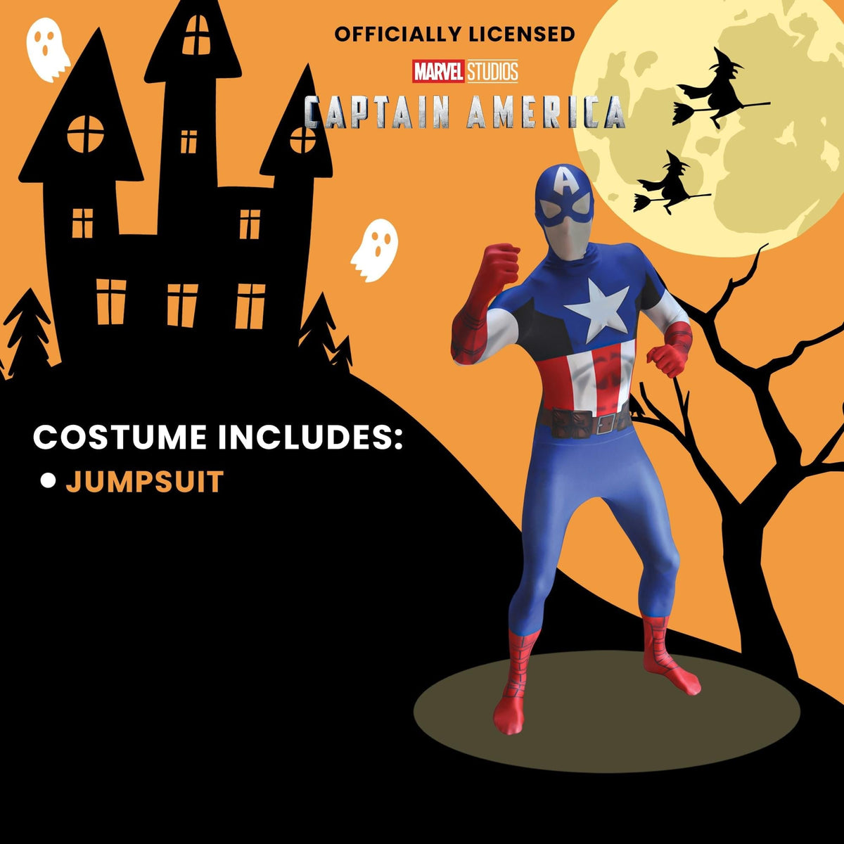 Marvel Captain America Adult Costume Morphsuit