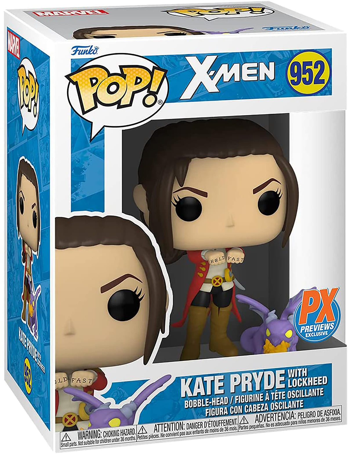 Marvel Funko POP Vinyl Figure | Kate Pryde with Lockheed