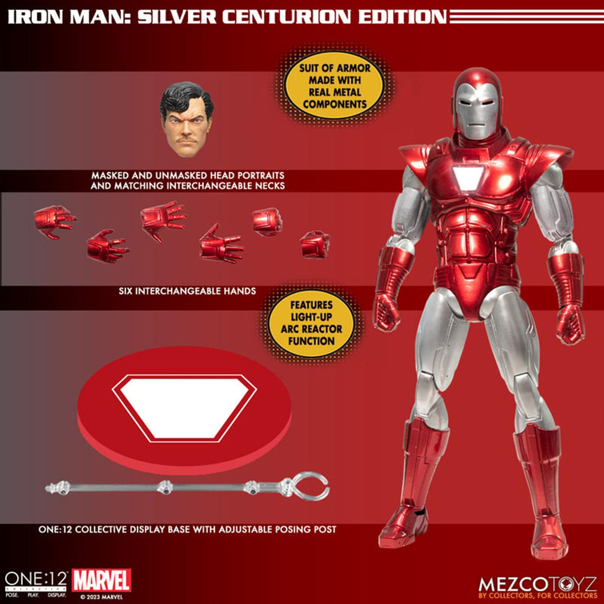 Marvel One:12 Collective | Iron Man: Silver Centurion Edition