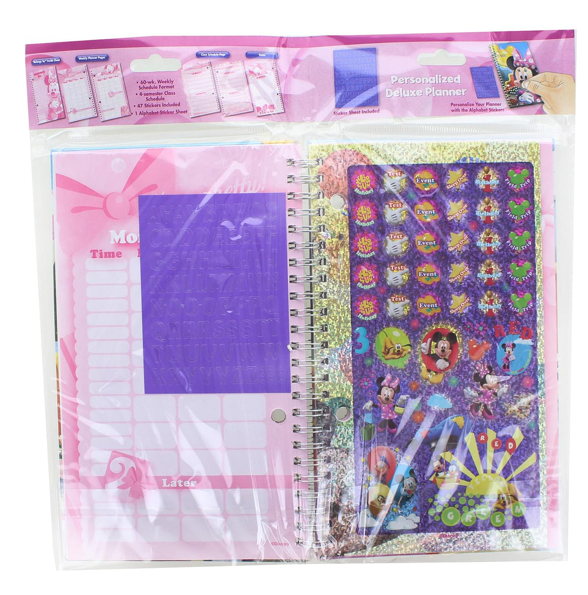 Disney Minnie Mouse Clubhouse Personalized Deluxe Planner