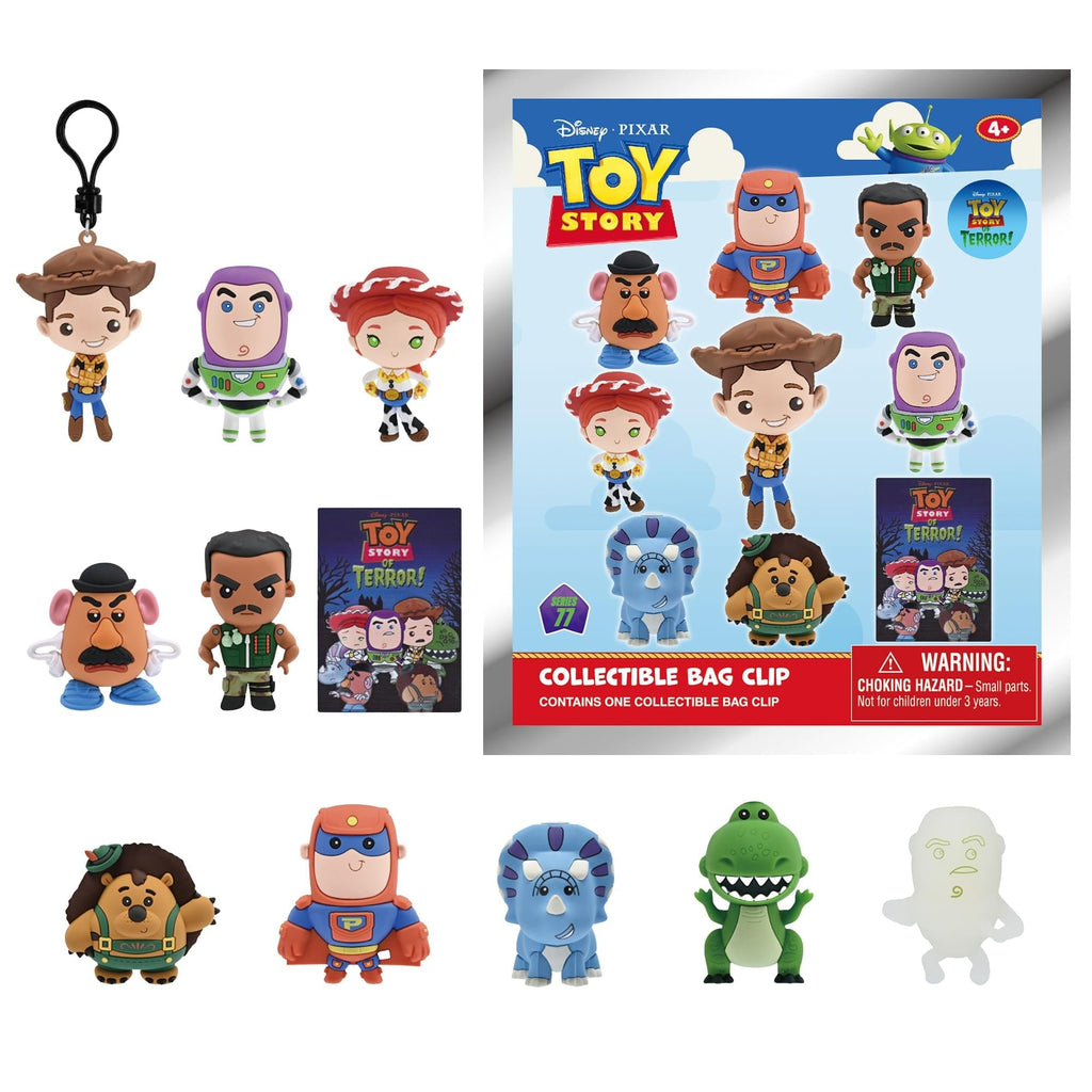 Disney Series 77 Toy Story Of Terror Blind Bag 3D Foam Bag Clip | 1 Random