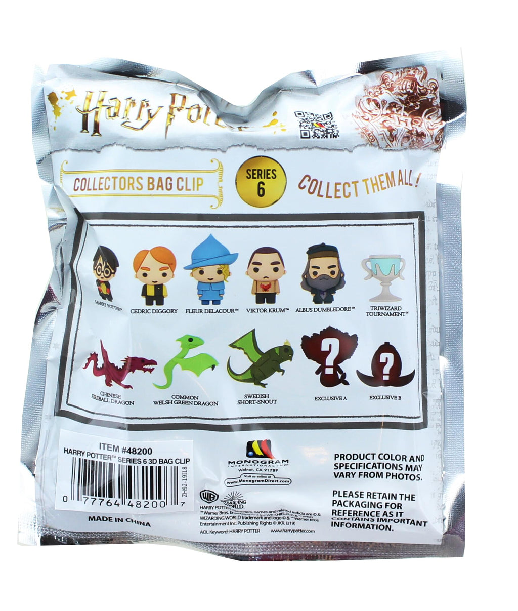 Harry Potter Series 6 Blind Bagged 3D Foam Figural Bag Clip | 1 Random