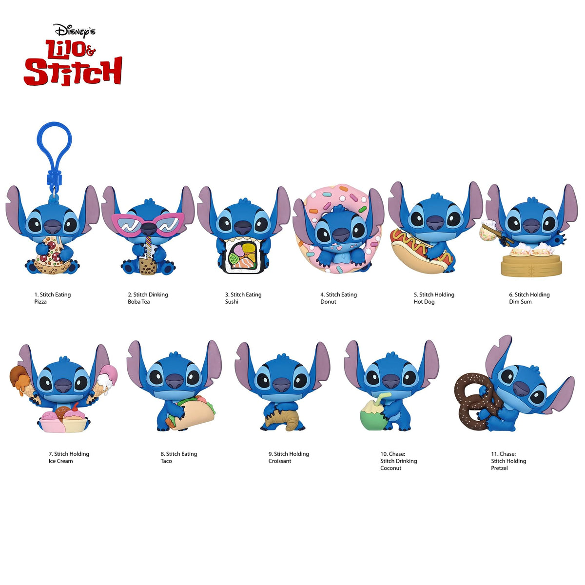 Disney Lilo & Stitch Series 8 Blind Bag 3D Foam Bag Clip | One Random