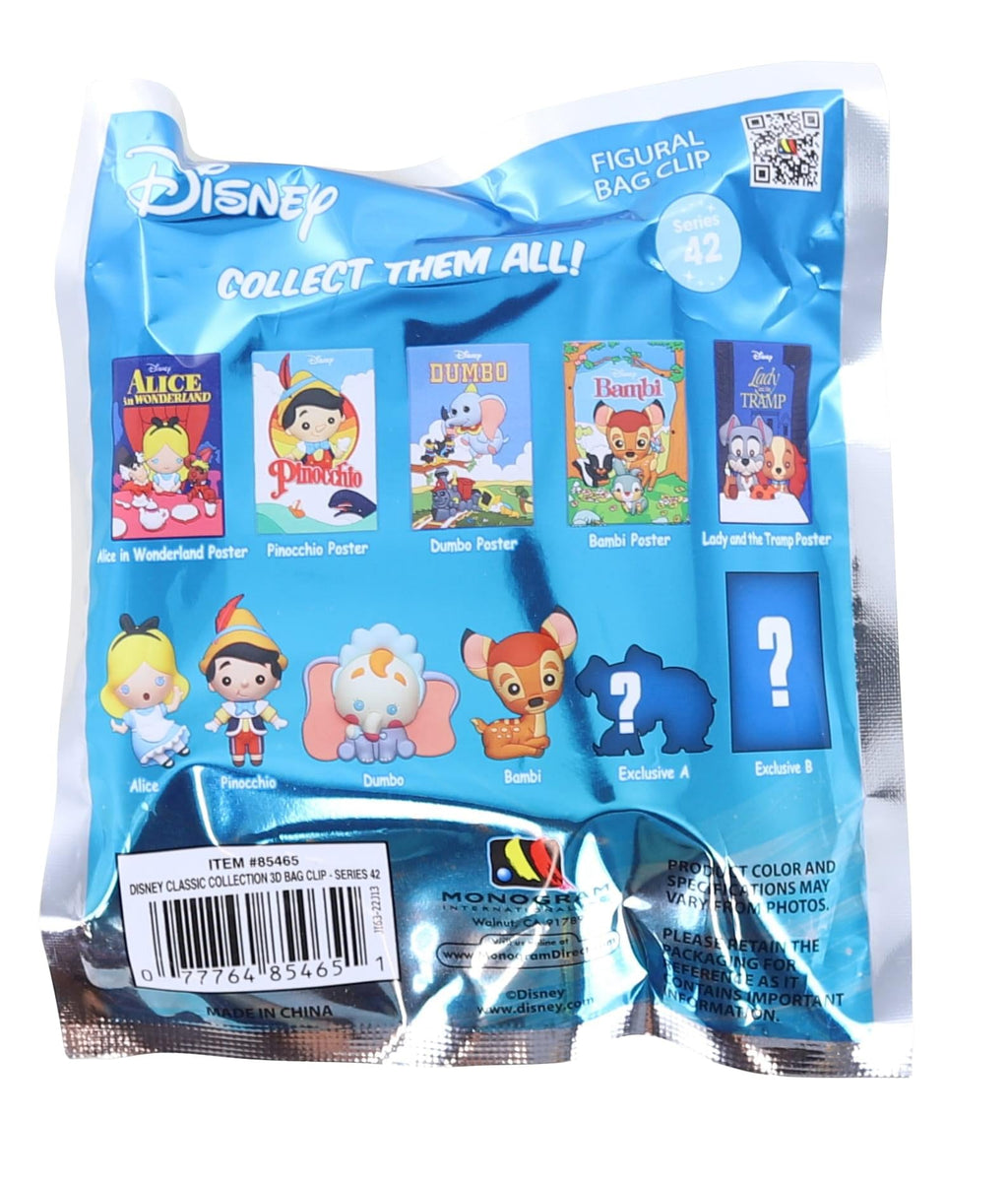 Disney Classic Collection Series 42 3D Foam Bag Clip | 1 Random