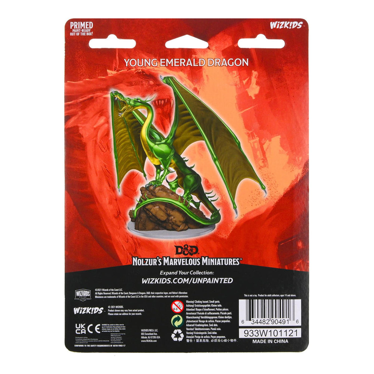 D&D Nolzurs Marvelous Unpainted Miniatures | Young Emerald Dragon