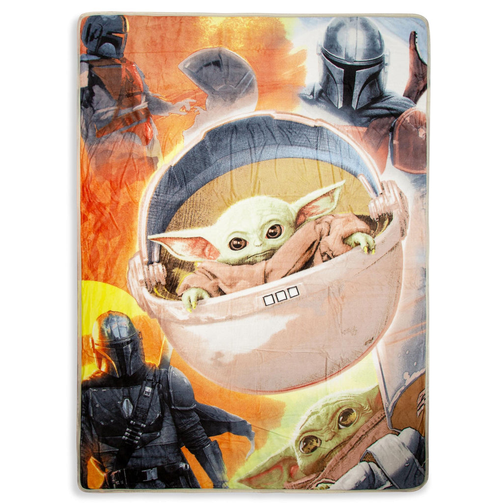 Star Wars The Mandalorian Longest Journey 60 x 80 Inch Silk Touch Throw Blanket