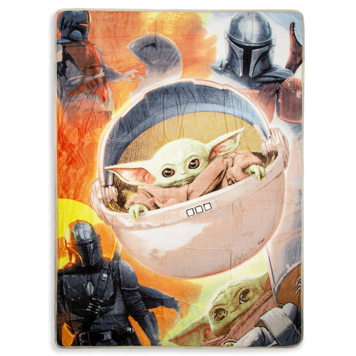 Star Wars The Mandalorian Longest Journey 60 x 80 Inch Silk Touch Throw Blanket