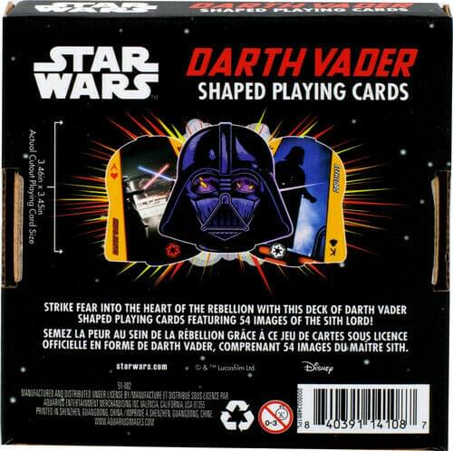 Star Wars Darth Vader Shaped Playing Cards | 52 Card Deck + 2 Jokers