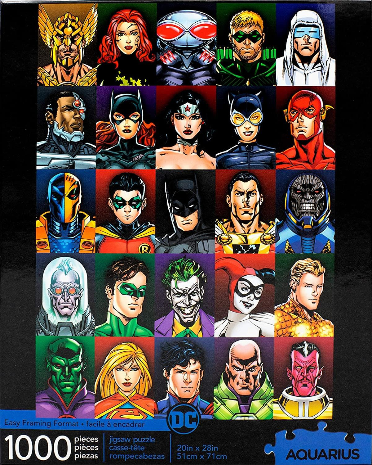 DC Comics Faces 1000 Piece Jigsaw Puzzle
