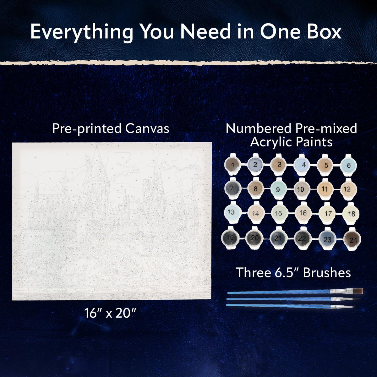 Harry Potter Hogwarts Art-By-Numbers Craft Kit